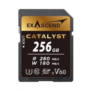 Exascend 256GB Catalyst UHS-II SDXC V60 Memory Card EX256GSDV60