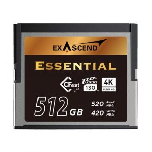 Exascend 512GB CFX Series CFast 2.0 Memory Card EXSD3X512GB