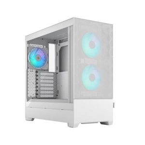 Fractal Design Pop Air RGB White TG Clear Tint Tempered Glass Side Panel Mid Tower Cabinet FD-C-POR1A-01