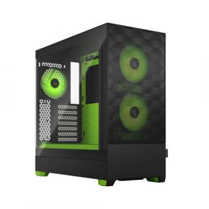 Fractal Design Pop Air RGB Green Core TG Clear Tint Tempered Glass Side Panel Mid Tower Cabinet FD-C-POR1A-04