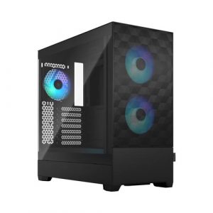 Fractal Design Pop Air RGB Black TG Clear Tint Tempered Glass Side Panel Mid Tower Cabinet FD-C-POR1A-06