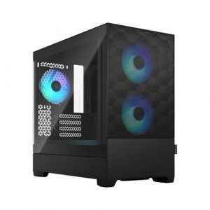 Fractal Design Pop Mini Air RGB Black TG Clear Tint Tempered Glass Side Panel Mid Tower Cabinet FD-C-POR1M-06