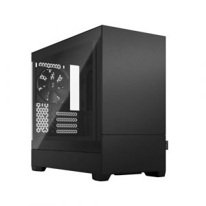 Fractal Design Pop Mini Silent Black TG Clear Tint Tempered Glass Side Panel Mid Tower Cabinet FD-C-POS1M-02