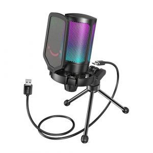 Fifine Ampligame A6V USB Gaming Microphone (Black)