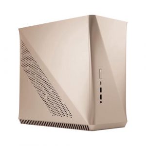 Fractal Design Era ITX Mini Tower Case (Gold with Tempered Glass) FD-CA-ERA-ITX-CHP