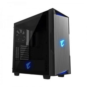 Gigabyte Aorus C300 Glass (ATX) Mid Tower Cabinet With Tempered Glass Side Panel (Black) GB-AC300G