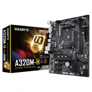 Gigabyte GA-A320M-H AMD A320 Chipset Motherboard (AMD Socket AM4/Ryzen Series CPU/MAX 32GB DDR4 3200MHz Memory)