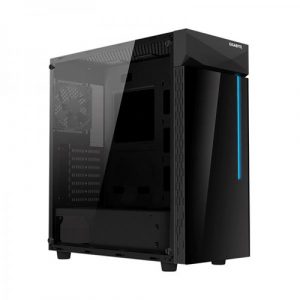 Gigabyte C200 Glass ATX Mid Tower Black Cabinet With Tempered Glass Side Panel GB-C200G
