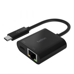 Belkin USB-C to Ethernet   Charge Adapter INC001BTBK