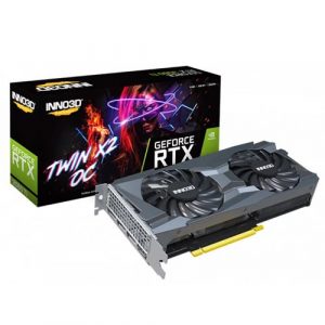 INNO3D GEFORCE RTX 3060 Ti TWIN X2 OC LHR Graphic Card N306T2-08D6X-119032DH