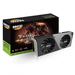 Inno3D GeForce RTX­­ 4070 Twin X2 12GB GDDR6X Graphic Card N40702-126X-185252N