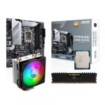 Intel 13600K Processor   ASUS PRIME Z790M-PLUS D4-CSM Motherboard   Cooler Master Hyper 212 ARGB Cooler   Corsair Vengeance LPX 16GB DDR4 3600MHz Memory