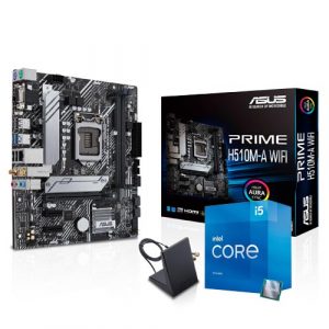 Intel Core i5-11400 2.6 GHz Six-Core LGA 1200 Processor BX8070811400   ASUS PRIME H510M-A WIFI Intel 510 mATX Motherboard