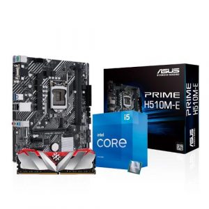 Intel Core i5-11400 Processor BX8070811400   ASUS PRIME H510M-E mATX Motherboard   ADATA XPG Gammix D30 Series 8GB (8GBX1) DDR4 3200MHz RAM
