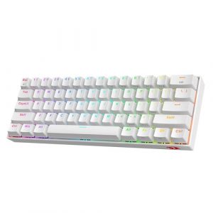 Redragon Draconic K530 – 60% Bluetooth wired Rgb Mechanical Keyboard White (Brown Switch)