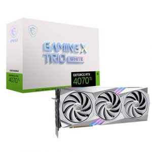 MSI GeForce RTX 4070 Ti GAMING X TRIO WHITE 12G Graphic Card