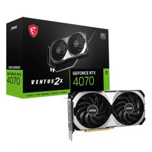 MSI GeForce RTX 4070 VENTUS 2X 12G OC 12GB GDDR6X Graphic Card