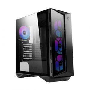 MSI MPG GUNGNIR 110R (ATX) MID TOWER CABINET WITH TEMPERED GLASS SIDE PANEL AND ARGB CONTROLLER (BLACK)