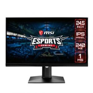 MSI OPTIX MAG251RX – 25 INCH GAMING MONITOR (G-SYNC, 1MS RESPONSE TIME, 240HZ REFRESH RATE, FRAMELESS, FHD IPS PANEL, HDMI, DISPLAY PORT, TYPE-C)