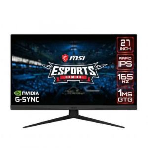 MSI Optix G273QF 27 Inch Gaming Monitor (Nvidia G-Sync, 1ms Response Time, 165Hz Refresh Rate, Frameless, WQHD IPS Panel, HDMI, Display Port)