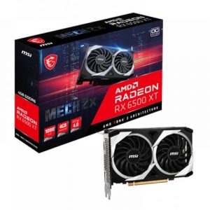 MSI Radeon RX 6500 XT Mech 2X 4G OC 4GB GDDR6 Graphic Card