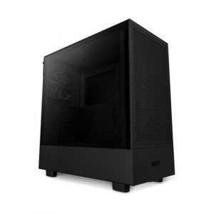 NZXT H5 Flow Compact Mid-Tower Airflow Black Cabinet CC-H51FB-01