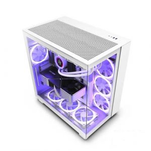 NZXT H9 Flow (ATX) Mid Tower Cabinet (White) CM-H91FW-01