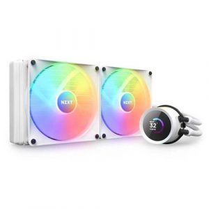 NZXT Kraken 280 RGB 280mm AIO Liquid Cooler Matte White RL-KR280-W1