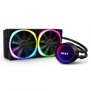 NZXT Kraken X53 ARGB All In One 240mm CPU Liquid Cooler And CAM Compatible With AER RGB Fan RL-KRX53-R1