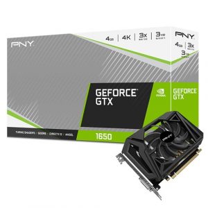 PNY GeForce GTX 1650 4GB GDDR6 Single Fan Graphic Card VCG16504D6SFPPB