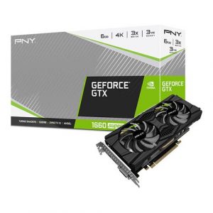 PNY GeForce GTX 1660 SUPER 6GB Dual Fan Graphic Card VCG16606SDFPPB