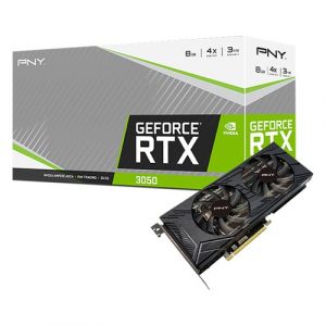 PNY GeForce RTX 3050 8GB UPRISING Dual Fan 8GB GDDR6 Graphic Card VCG30508DFMPB