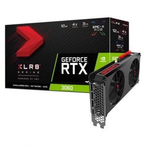 PNY GeForce RTX 3060 12GB XLR8 Gaming REVEL EPIC-X RGB Dual Fan 12GB GDDR6 Graphic Card VCG306012DFXPPB1