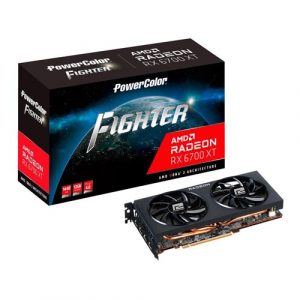 PowerColor Fighter AMD Radeon RX 6700 XT 12GB GDDR6 Graphic Card AXRX 6700XT 12GBD6-3DH