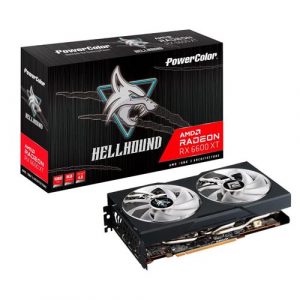 PowerColor Hellhound Radeon RX 6600 XT 8GB GDDR6 Graphic Card AXRX 6600 XT 8GBD6-3DHL/OC