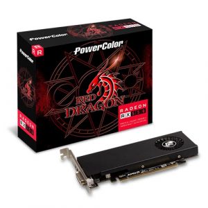 PowerColor Red Dragon Radeon RX 550 4GB GDDR5 Low Profile Graphic Card AXRX 550 4GBD5-HLE