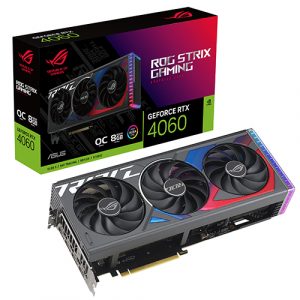 ASUS ROG Strix GeForce RTX 4060 OC Edition 8GB GDDR6 Graphic Card ROG-STRIX-RTX4060-O8G-GAMING