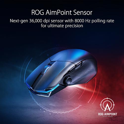 ASUS ROG Chakram X Origin Wireless Gaming Mouse (Black) P708 ROG CHAKRAM X O