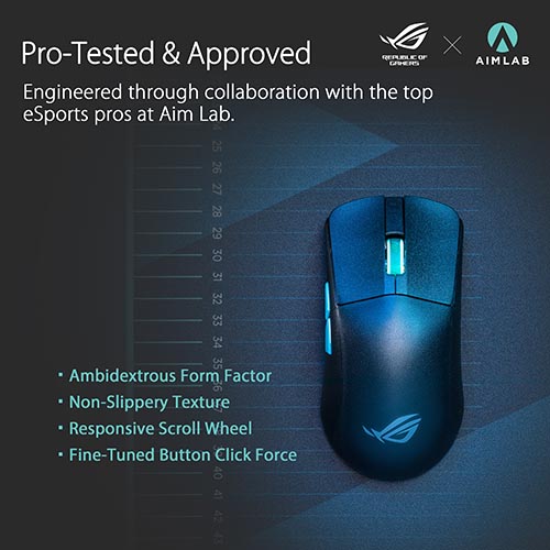 ASUS ROG Harpe Ace Aim Lab Edition Wireless Gaming Mouse P713 ROG HARPE ACE AIM LAB EDITION/BLK