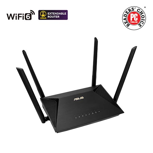 ASUS RT-AX3000 Dual Band WiFi 6 Extendable Router, Subscription-Free  Network Security & RT-AX1800S Dual Band WiFi 6 Extendable Router