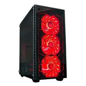 Redragon Diamond Storm CA903 Gaming Cabinet Tower Case with Tempered Glass and 3 x RGB Fan Control