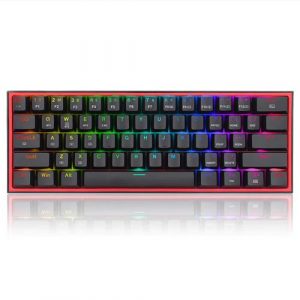 Redragon Fizz Pro K616 – 60% Wired 2.4GHz BT Mechanical Keyboard Black (Red Switch)