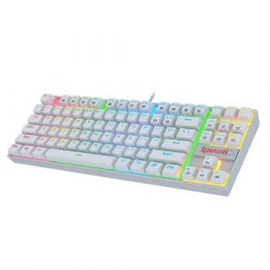 Redragon Kumara K552 – Tkl Wired Mechnical Keybaord Rgb White (Blue Switch)