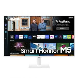 Samsung M7 32 inch UHD VA Panel White Flat Smart LED Monitor LS32BM701UWXXL