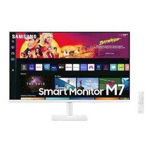 Samsung M7 32 inch UHD VA Panel White Flat Smart LED Monitor LS32BM701UWXXL