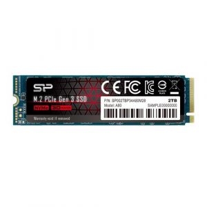 Silicon Power 2TB NVMe PCIe Gen3 x4 M.2 2280 SSD SP002TBP34A80M28