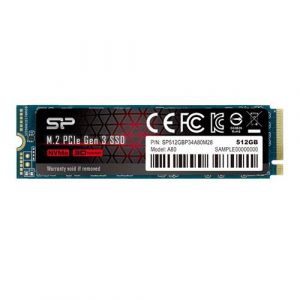 Silicon Power 512GB NVMe PCIe Gen3 x4 M.2 2280 SSD SP512GBP34A80M28
