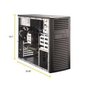 Supermicro SuperWorkstation SYS-5039A-I LGA2066 900W Mid-Tower Workstation Barebone System