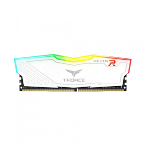 Teamgroup T-FORCE DELTA RGB Series 16GB (16GBX1) DDR4 3200MHz White Memory TF4D416G3200HC16C01