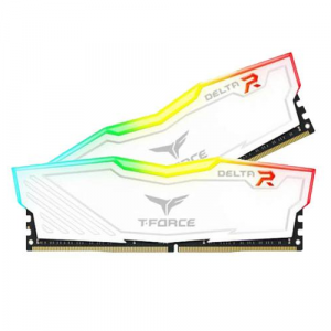 Teamgroup T-FORCE DELTA RGB Series 16GB (8GBX2) DDR4 3200MHz White Memory TF4D416G3200HC16CDC01